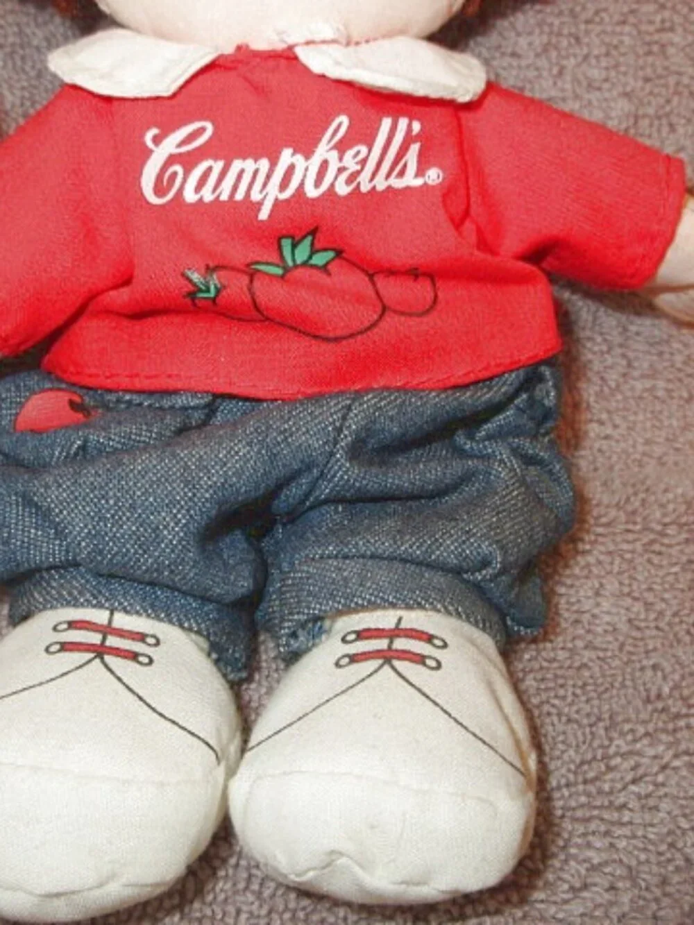 Vtg 90s Campbell's Soup Kids Dolls Set Of 2 Boy & Girl Countrycore Farm Kids 9